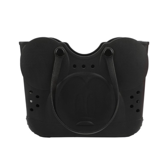 NWT Disney Mickey Mouse Black Bogg Style Tote Bag - Picture 2 of 4
